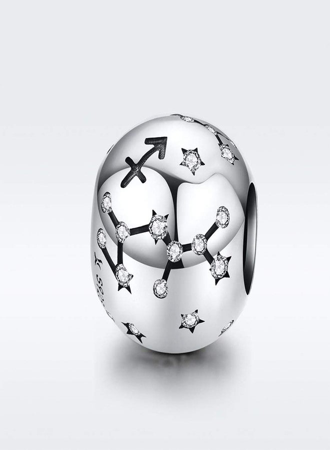 LAMOONY Constellation Charm 925 Sterling Silver Sagittarius Birthday Anniversary Love Faith Birthday Family DIY Love Charm for Pandora Charm Bracelet (Sagittarius (11.23-12.21)) - Image 3